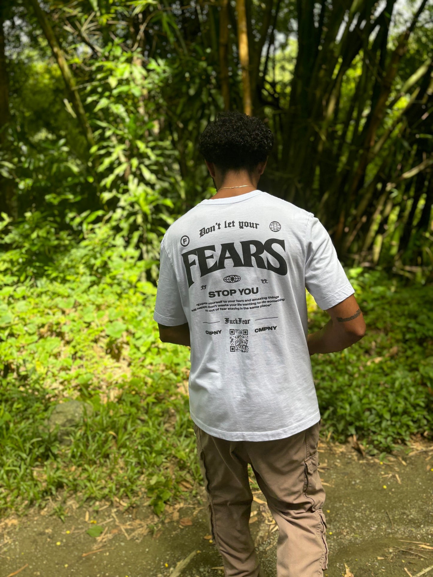 Don't Let Your Fears Stop You White Tee