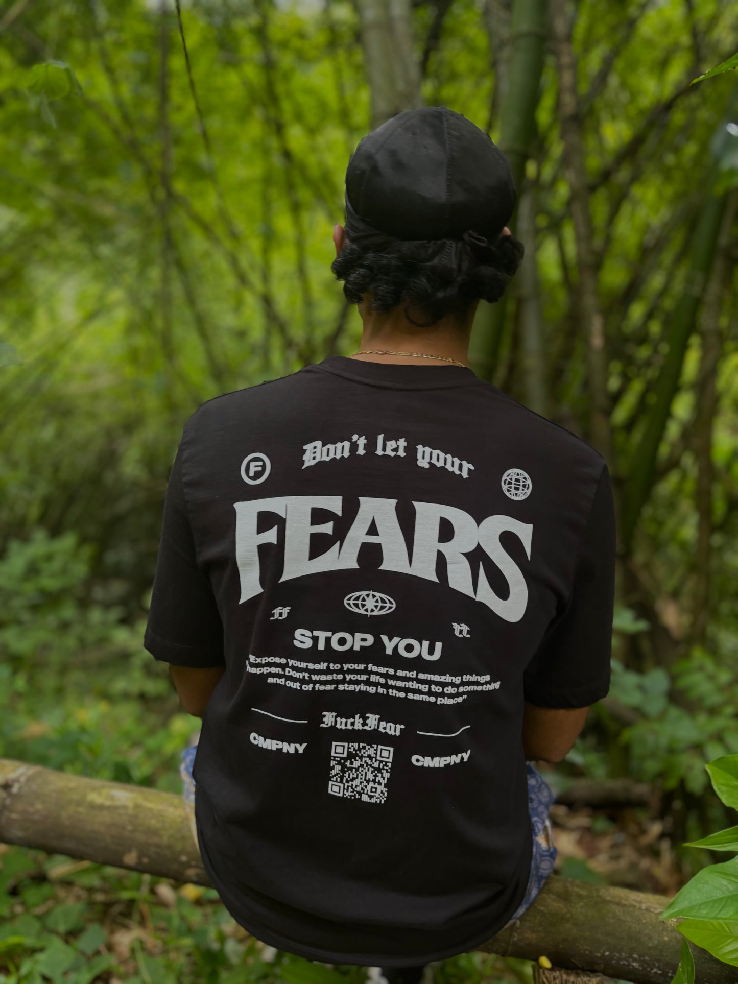Don't Let Your Fears Stop You Black Tee